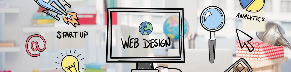 web-design-concept-with-drawings